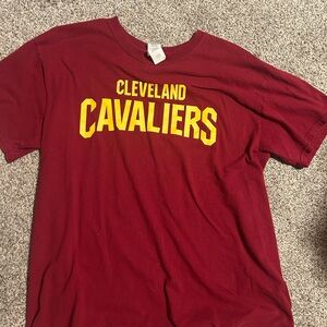 Cleveland Cavaliers Maroon Tee with Yellow Logo